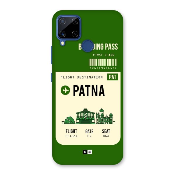 Patna Boarding Pass Back Case for Realme C12