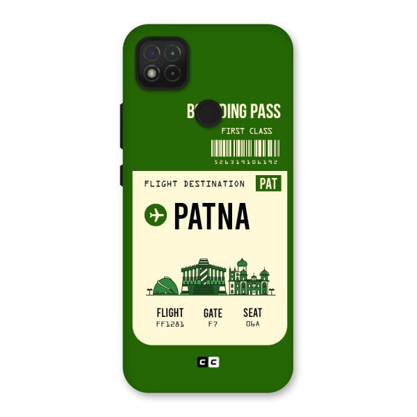 Patna Boarding Pass Back Case for Redmi 9C