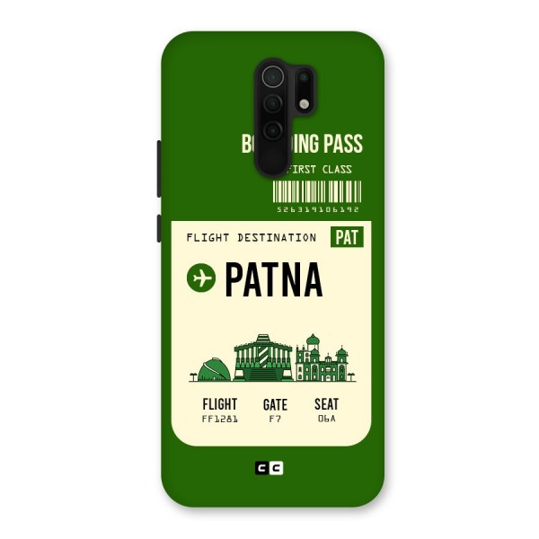 Patna Boarding Pass Back Case for Redmi 9 Prime