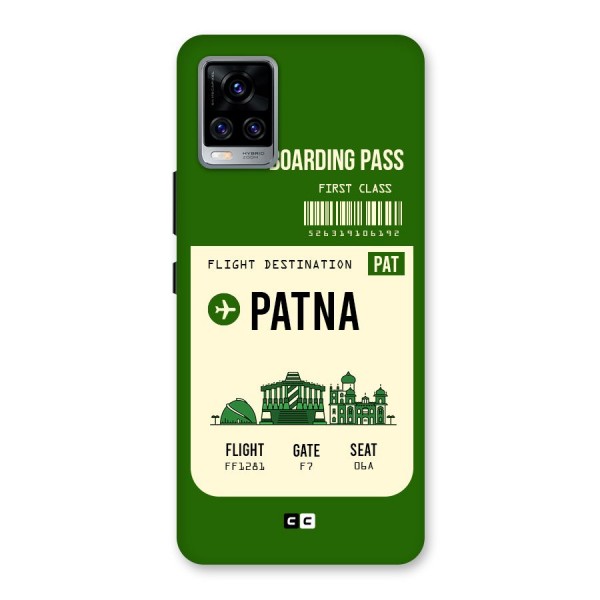 Patna Boarding Pass Back Case for Vivo V20 Pro