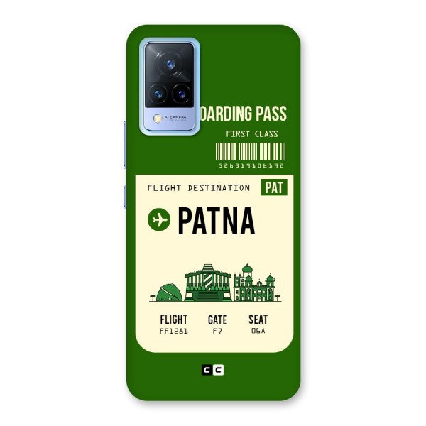 Patna Boarding Pass Back Case for Vivo V21 5G