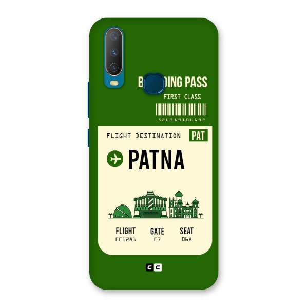 Patna Boarding Pass Back Case for Vivo Y12