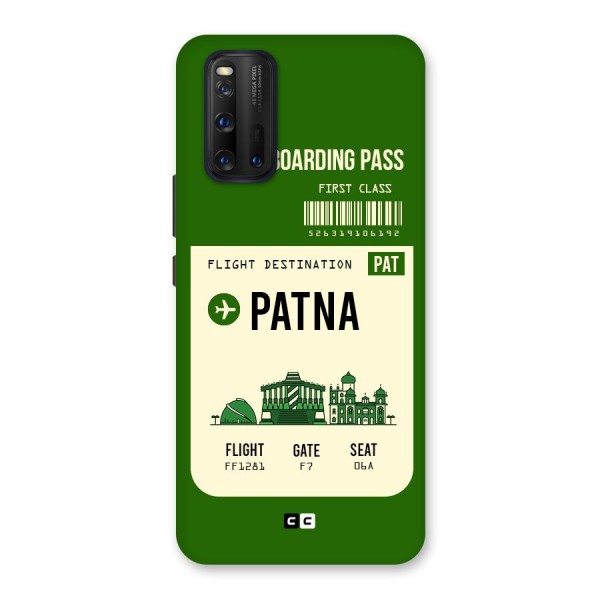 Patna Boarding Pass Back Case for Vivo iQOO 3