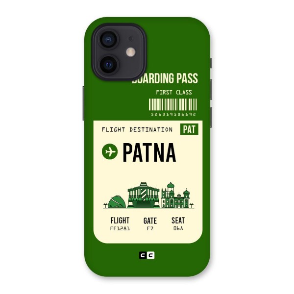 Patna Boarding Pass Back Case for iPhone 12