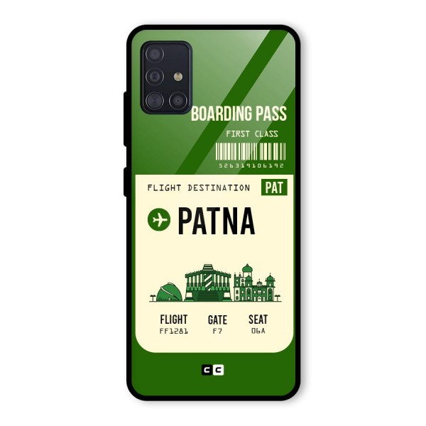 Patna Boarding Pass Glass Back Case for Galaxy A51