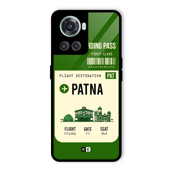 Patna Boarding Pass Glass Back Case for OnePlus 10R