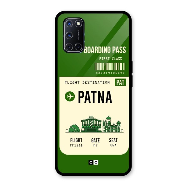 Patna Boarding Pass Glass Back Case for Oppo A52