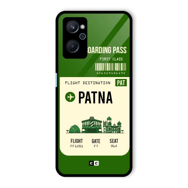 Patna Boarding Pass Glass Back Case for Realme 9i