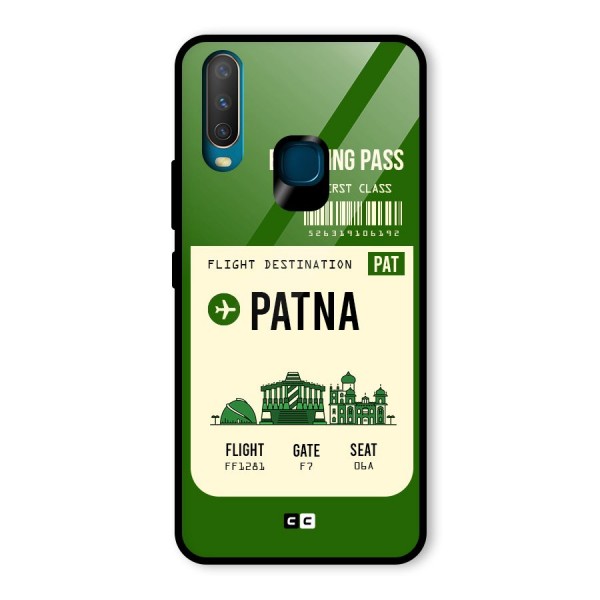 Patna Boarding Pass Glass Back Case for Vivo Y15