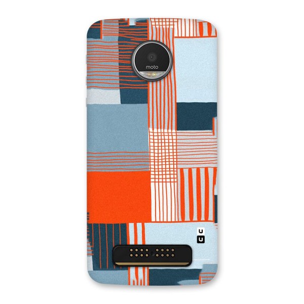 Pattern In Lines Back Case for Moto Z Play