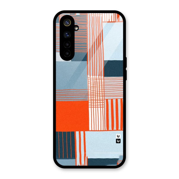 Pattern In Lines Glass Back Case for Realme 6