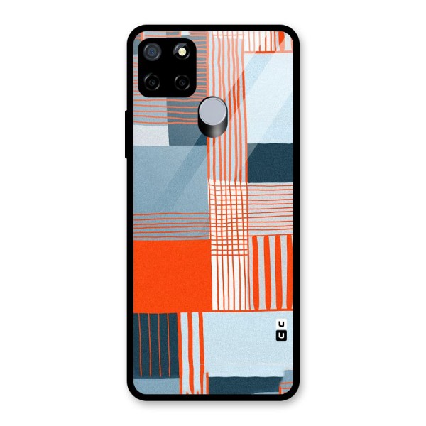 Pattern In Lines Glass Back Case for Realme C12