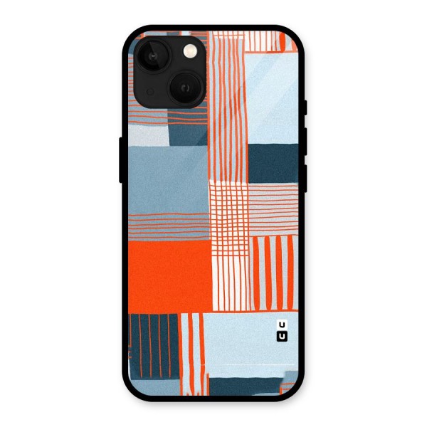 Pattern In Lines Glass Back Case for iPhone 13