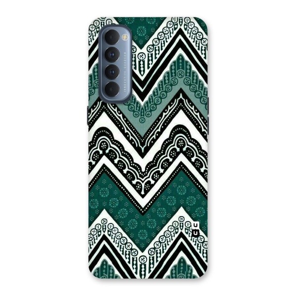 Patterned Chevron Back Case for Reno4 Pro