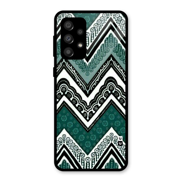 Patterned Chevron Glass Back Case for Galaxy A32