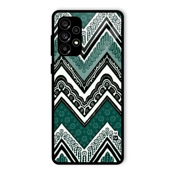 Patterned Chevron Glass Back Case for Galaxy A73 5G