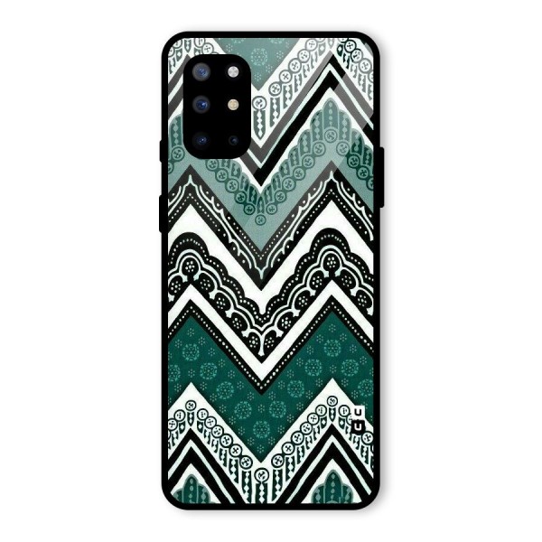 Patterned Chevron Glass Back Case for OnePlus 8T