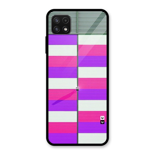 Patterns City Glass Back Case for Galaxy A22 5G