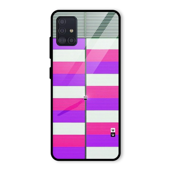 Patterns City Glass Back Case for Galaxy A51