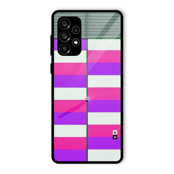 Patterns City Glass Back Case for Galaxy A73 5G