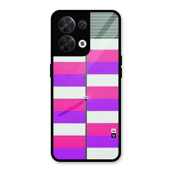 Patterns City Glass Back Case for Oppo Reno8 5G