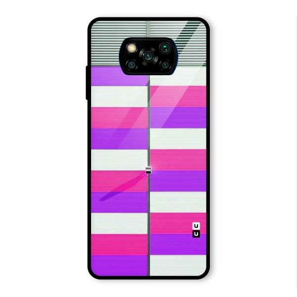 Patterns City Glass Back Case for Poco X3 Pro