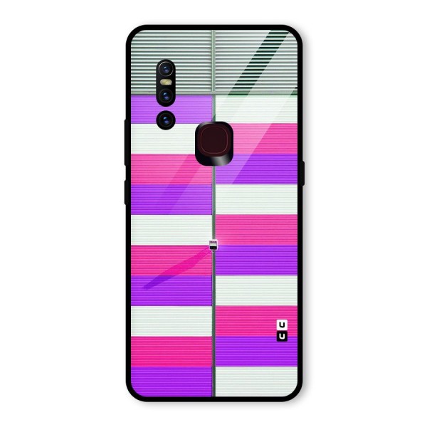 Patterns City Glass Back Case for Vivo V15