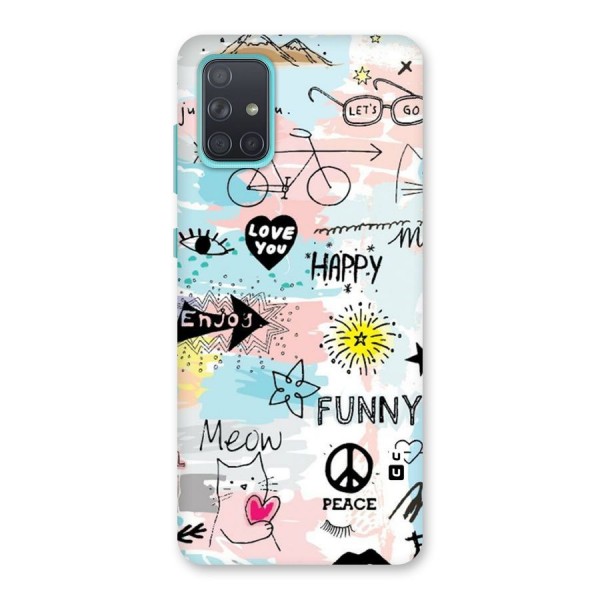 Peace And Funny Back Case for Galaxy A71