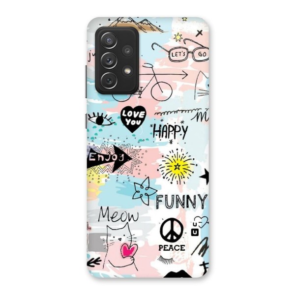 Peace And Funny Back Case for Galaxy A72