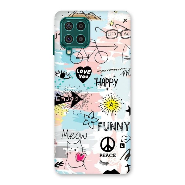 Peace And Funny Back Case for Galaxy F62