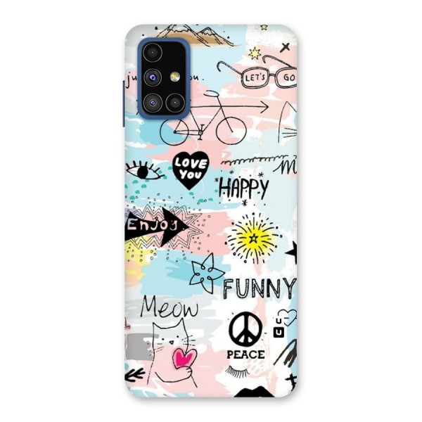 Peace And Funny Back Case for Galaxy M51