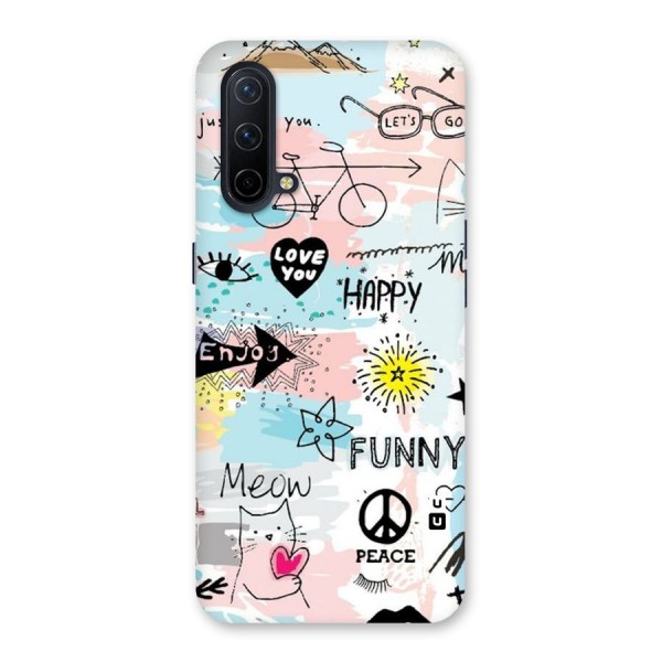 Peace And Funny Back Case for OnePlus Nord CE 5G