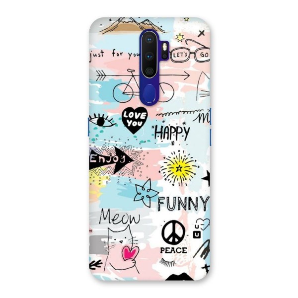 Peace And Funny Back Case for Oppo A9 (2020)