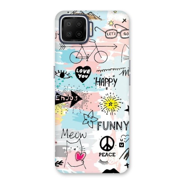 Peace And Funny Back Case for Oppo F17