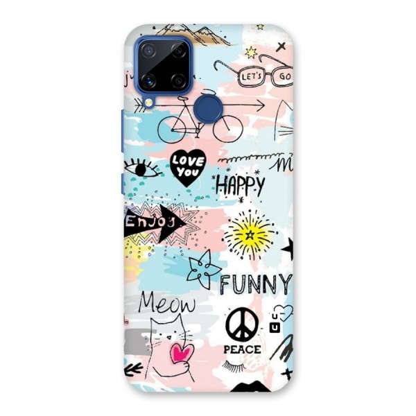 Peace And Funny Back Case for Realme C12