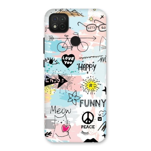 Peace And Funny Back Case for Redmi 9C