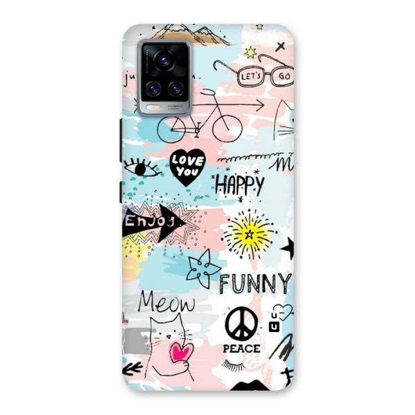 Peace And Funny Back Case for Vivo V20 Pro