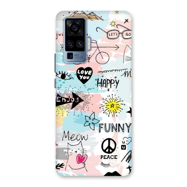 Peace And Funny Back Case for Vivo X50 Pro