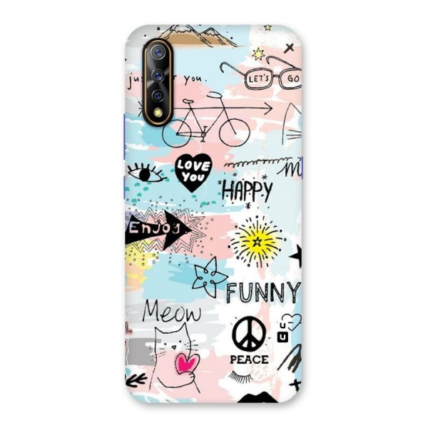 Peace And Funny Back Case for Vivo Z1x