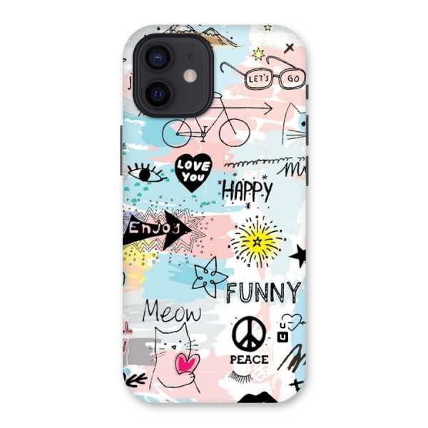 Peace And Funny Back Case for iPhone 12