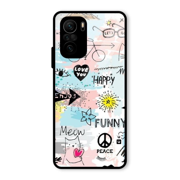 Peace And Funny Glass Back Case for Mi 11x