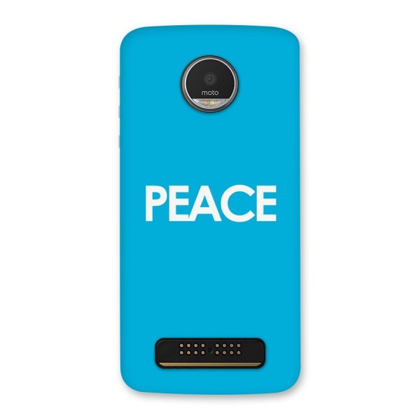 Peace Back Case for Moto Z Play