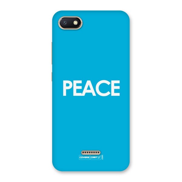 Peace Back Case for Redmi 6A