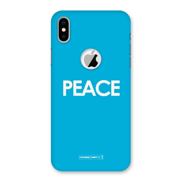 Peace Back Case for iPhone XS Logo Cut