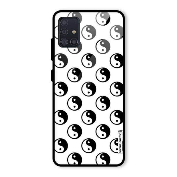 Peace Balls Glass Back Case for Galaxy A51