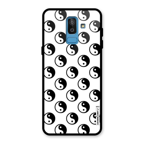 Peace Balls Glass Back Case for Galaxy J8