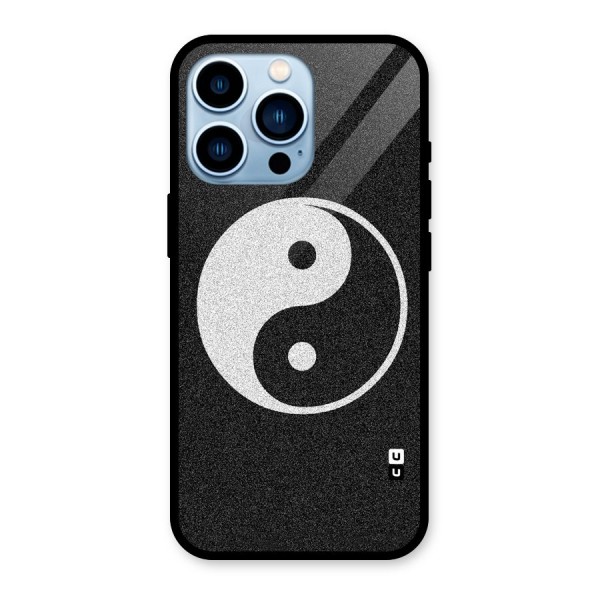 Peace Disorted Glass Back Case for iPhone 13 Pro