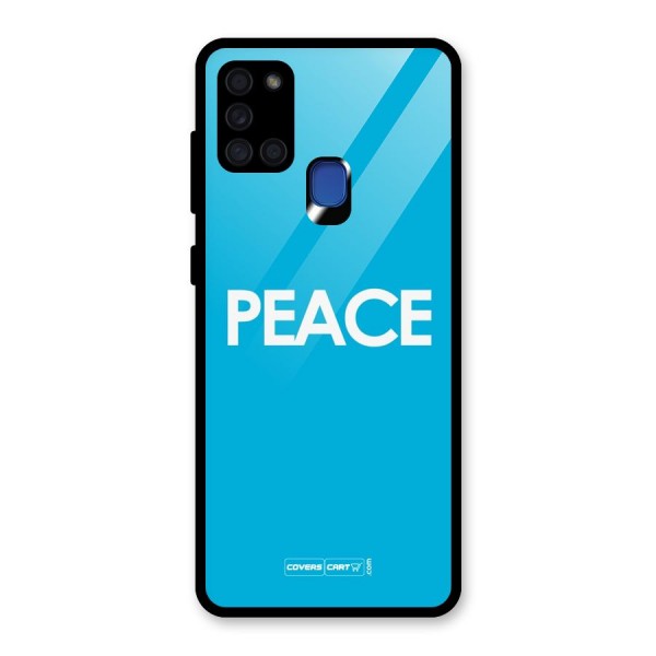 Peace Glass Back Case for Galaxy A21s