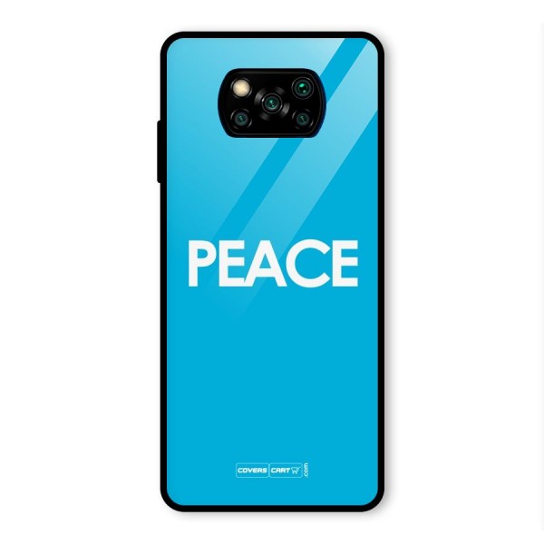 Peace Glass Back Case for Poco X3 Pro