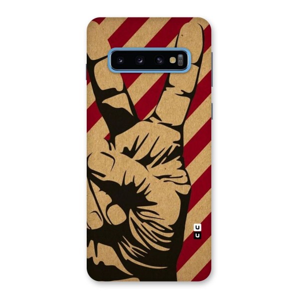 Peace Stripes Back Case for Galaxy S10